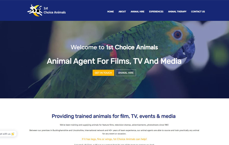 Website Design for Animal Agent | 1st Choice Animals
