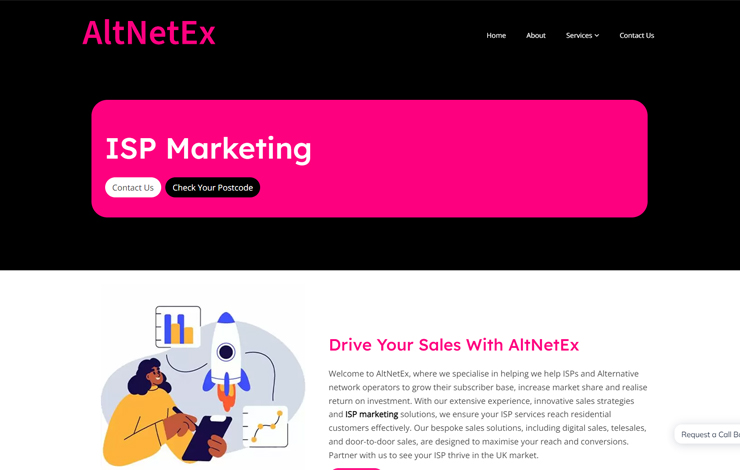 Website Design for ISP Marketing | Alt Net Ex