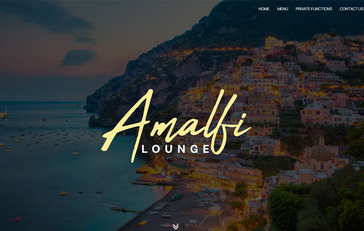 Website Design for Italian Restaurant in Covent Garden | Amalfi Lounge