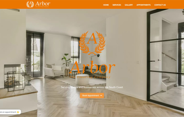 Website Design for Flooring Company | Arbor the Flooring Company Ltd