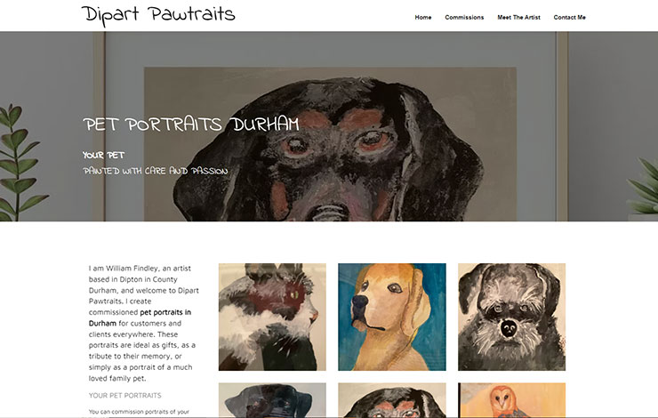 Pet portraits in Durham | Dipart Pawtraits 