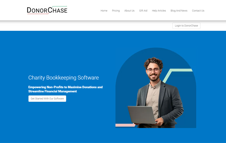 Website Design for Charity Bookkeeping Software | DonorChase