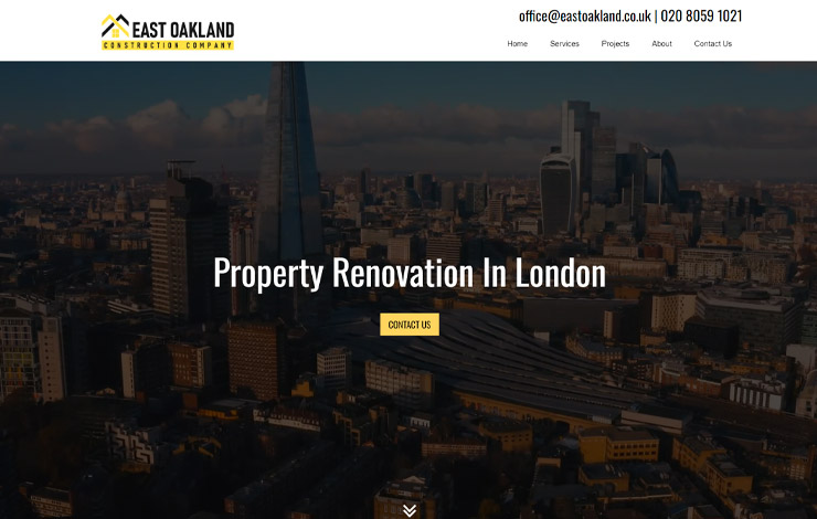 Website Design for Property Renovation in London | East Oakland