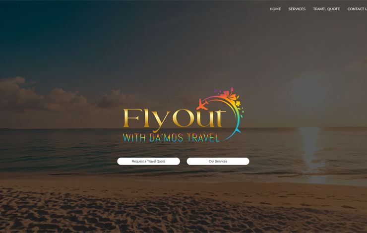 Website Design for Travel Experts | FlyOut with Da’Mos Travel Limited