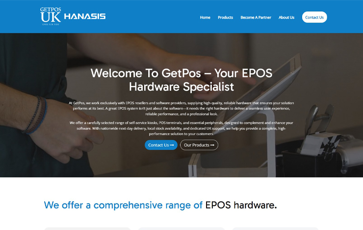 Website Design for EPOS Hardware Solutions | GetPos Limited