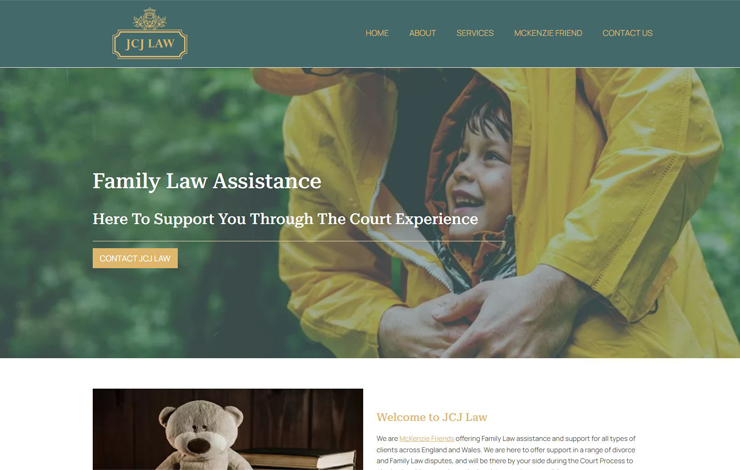 Website Design for Family Law assistance | JCJ Law
