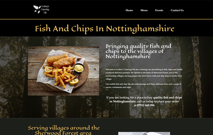 Fish and Chips in Nottinghamshire | Loxley's Catering