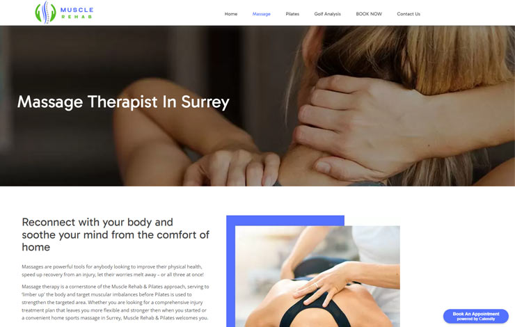 Sports Massage in Surrey | Muscle Rehab & Pilates