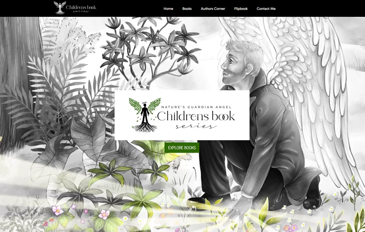 Website Design for Childrens nature books | Natures Guardian Angel