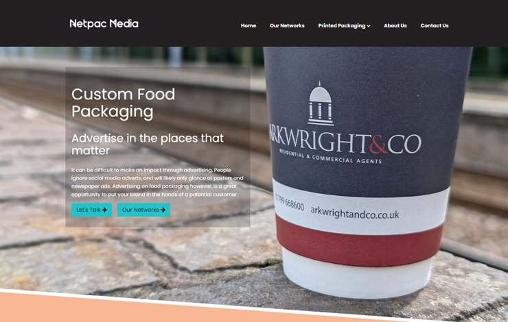 Website Design for Custom Food Packaging | NetPac