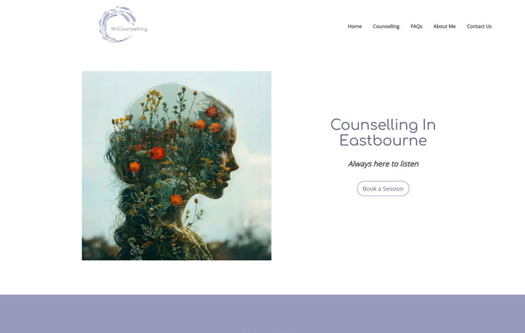 Website Design for Counselling Services in Eastbourne - RHCounselling