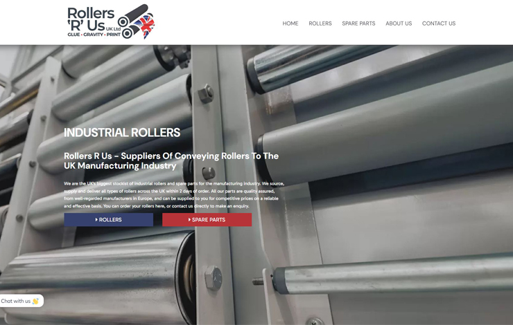 Industrial rollers | Rollers R Us UK
