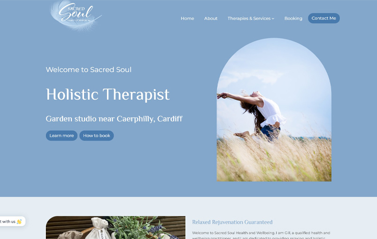 Website Design for Holistic Therapy Near Hengoed | Sacred Soul