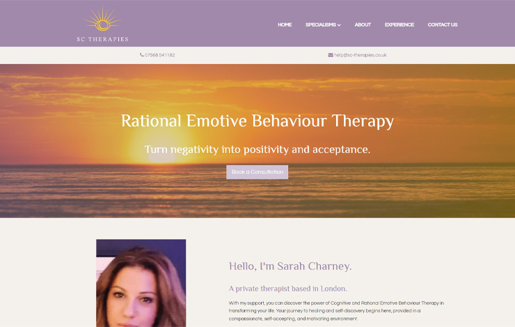 Website Design for Transform Your Life with Therapy | SC Therapies