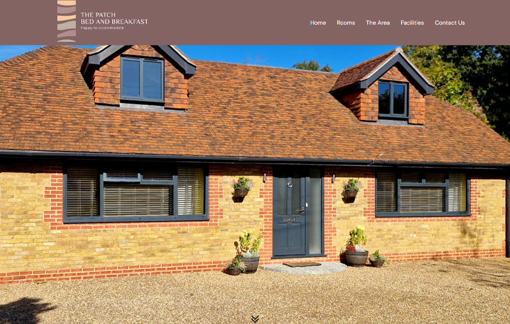 Website Design for Bed and Breakfast in Sevenoaks | The Patch B&B