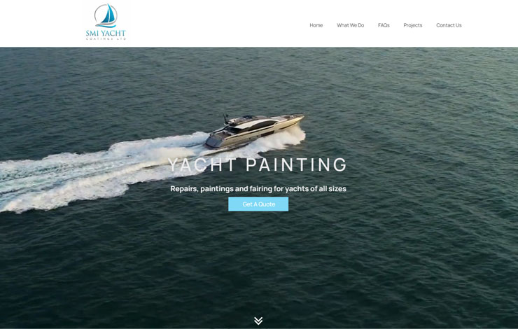 Website Design for Expert Yacht Painting & Repair Services | SMI Yacht Coatings