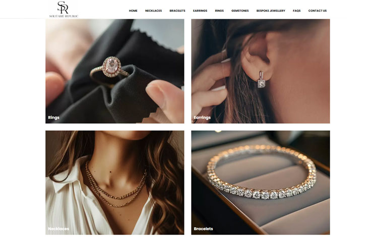 Website Design for Bespoke engagement rings | Solitaire Republic