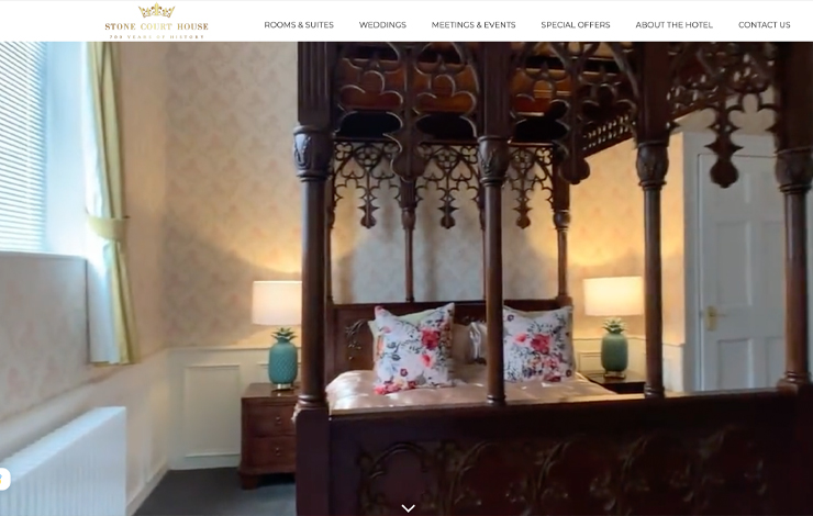 Website Design for Luxury Hotel in Maidstone | Stone Court House